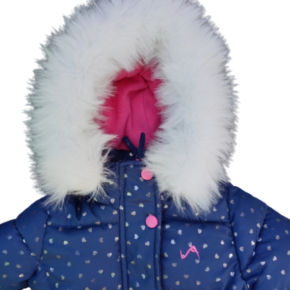 Vertical'9 Faux Fur Puffer jacket Sz 2T - Picture 3 of 8